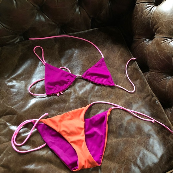 VS bikini set triangle strings reversible medium - Picture 2 of 6